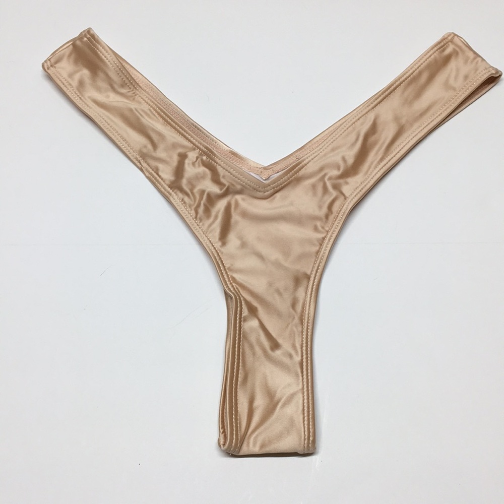 ❤️SOLD ❤️🎉HP🎉🆕SEXY Champagne Thong Bikini - Picture 3 of 7